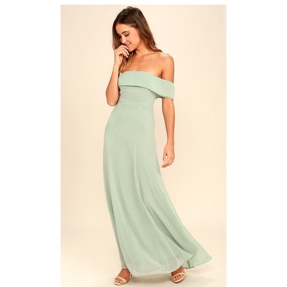 Lulus Dresses & Skirts - Lulus Perfectly Poised Off-the-Shoulder Maxi Dress